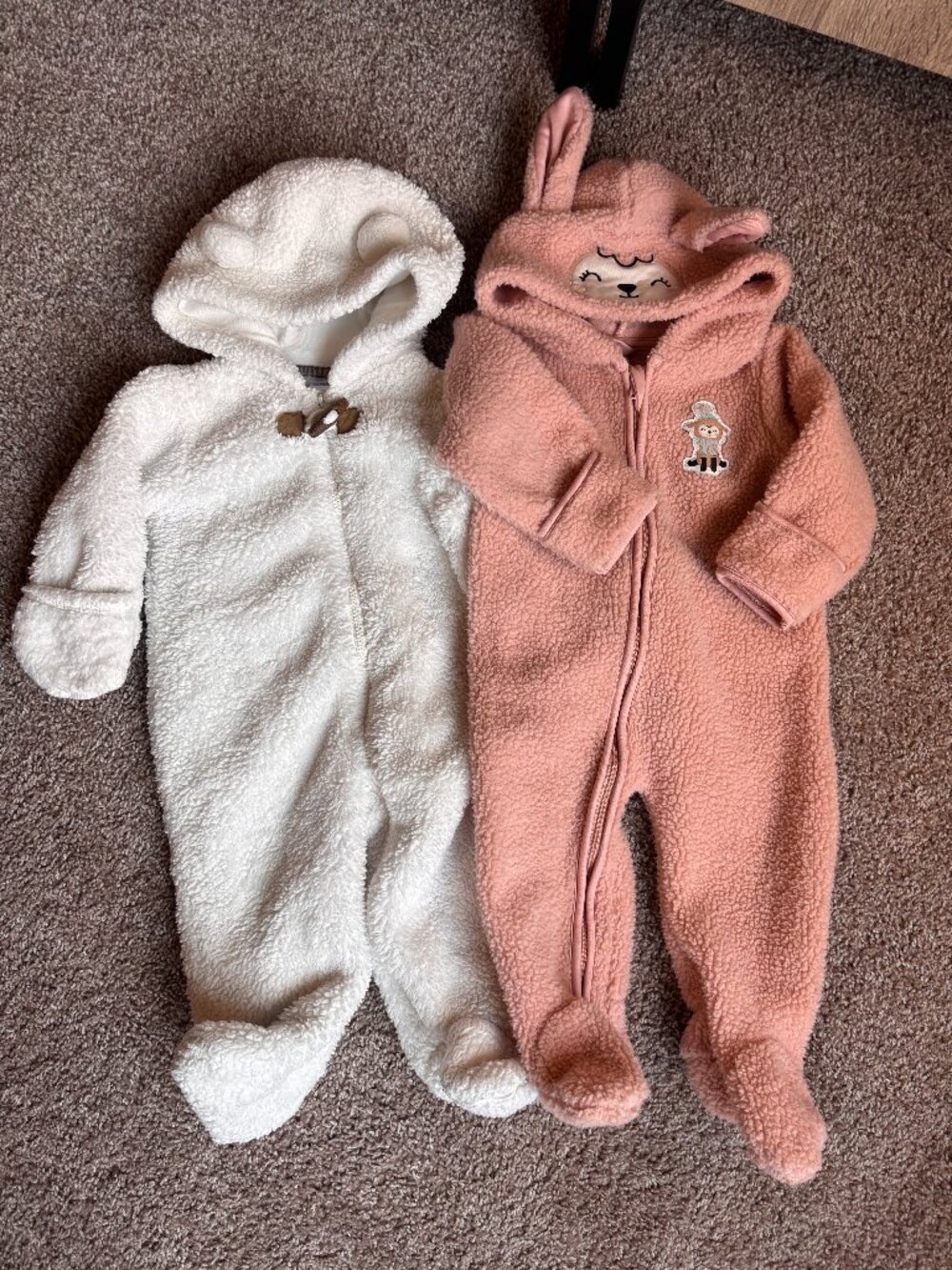 Carter's & PL Baby Fleece Bunting Bundle 6 Months 2pc Set